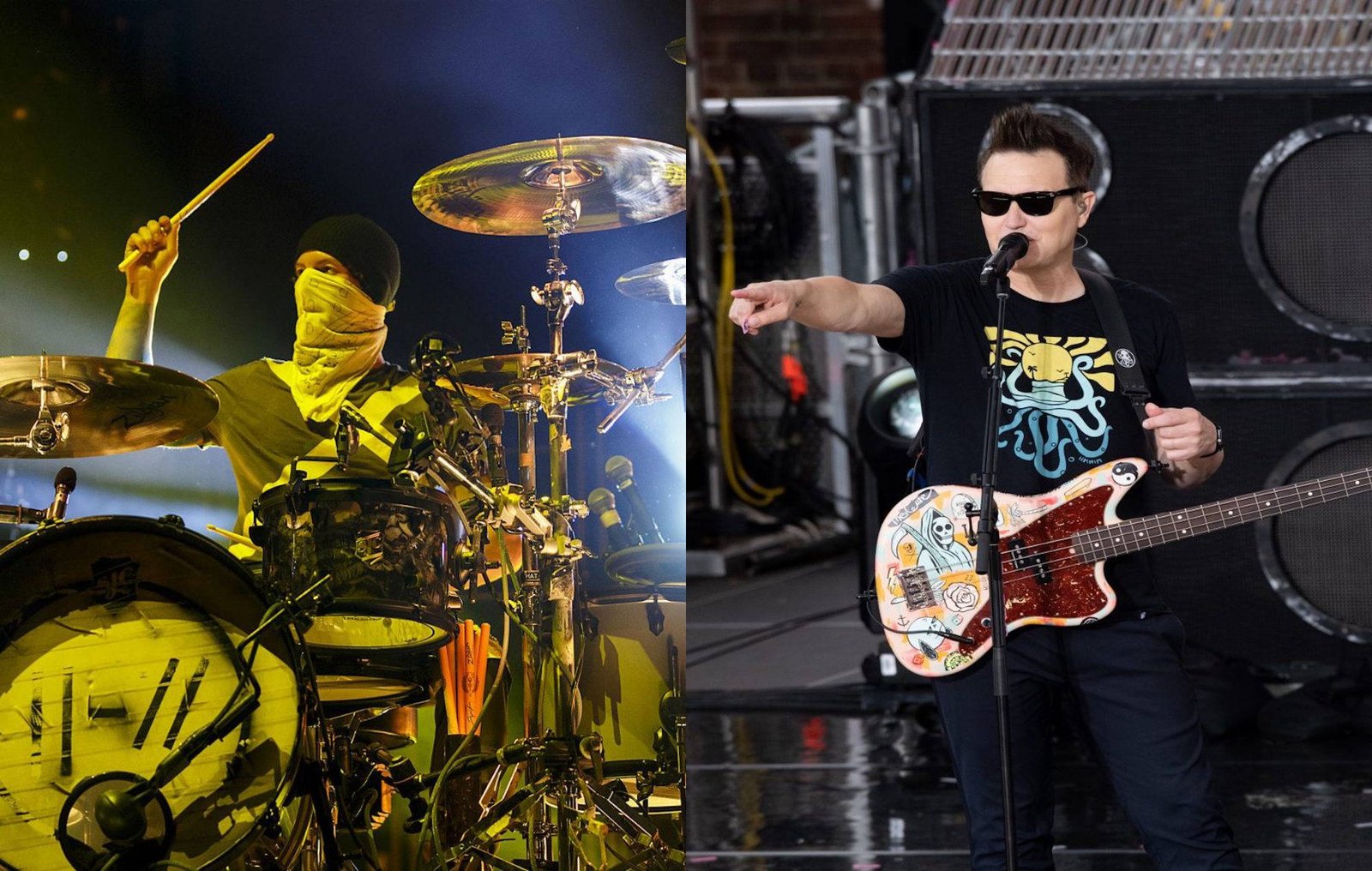 Josh Dun toca com Blink-182